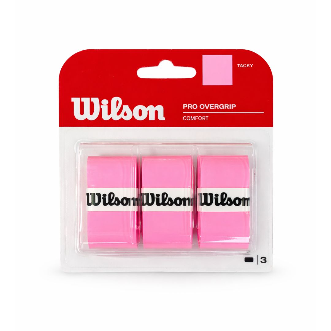 Wilson Pro Comfort Overgrip Pink Tape 3 stk